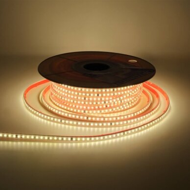 LED juosta, 9W/m, 900Lm/m, 220V, neutrali balta šviesa 3 LED juosta, 9W/m, 900Lm/m, 220V, neutrali balta šviesa 3