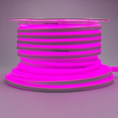 LED juosta, Flex Neon, 8.5W/m, 300Lm/m, 220V, rožinė šviesa 1 LED juosta, Flex Neon, 8.5W/m, 300Lm/m, 220V, rožinė šviesa 1