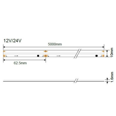 LED Strip Magic Neon 16W/m, 1100Lm/m, 24V, RGB 1