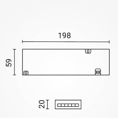 LED juostos maitinimo šaltinis, 12V, 100W, labai plonas 3