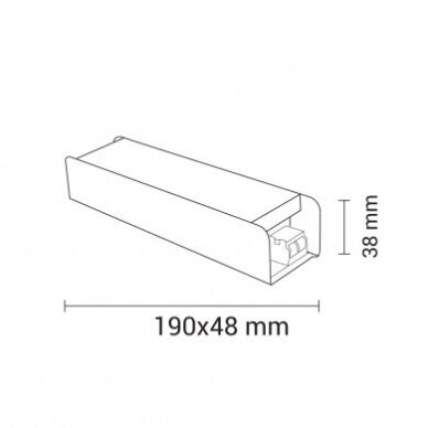 LED juostos maitinimo šaltinis, 12V, 100W, plonas 2