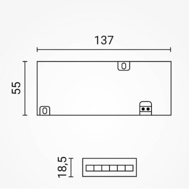 LED Strip Super Slim Power Supply, 12V, 36W 3