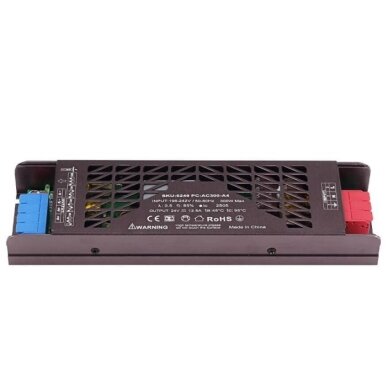 LED juostos maitinimo šaltinis, 300W, 24V, 12.5A, tylus 1