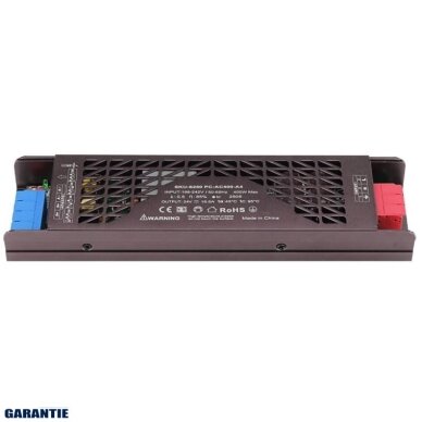 LED juostos maitinimo šaltinis, 400W, 24V, 16.6A, tylus 1