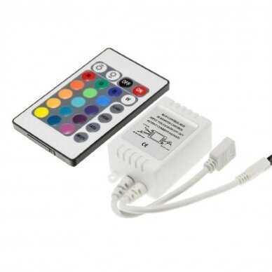 LED Strip Controller, 12V, 72W, with Remote Console, 16 Buttons 1