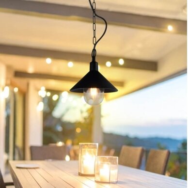 LED kabanti lempa, E27, juoda 3
