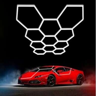LED Hexagon Lights, 11HEX, 385W, White Light 1