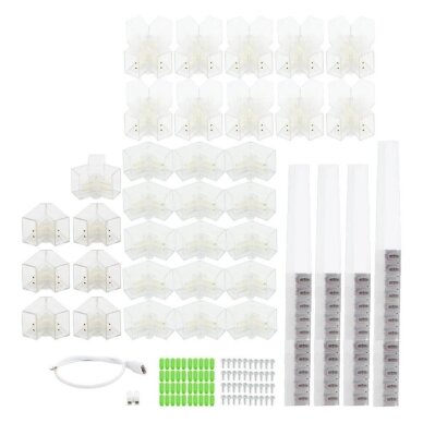 LED korys (hexagon), 11HEX, 428W, šalta balta šviesa 4
