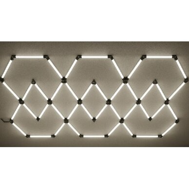 LED korys (hexagon), 11HEX, 428W, šalta balta šviesa