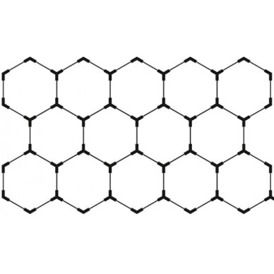 LED korys (hexagon), 14HEX, 456W, CCT šviesa 1
