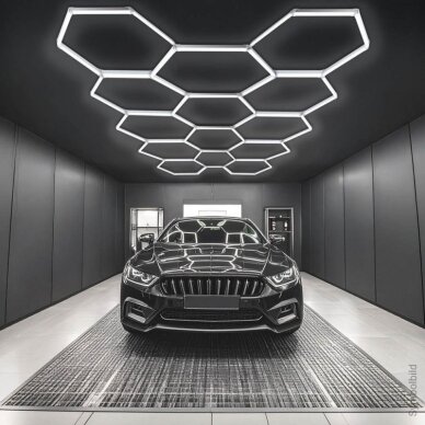 LED korys (hexagon), 14HEX, 456W, šalta balta šviesa 6