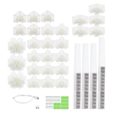 LED Hexagon Lights, 16HEX, 294W, White Light 4
