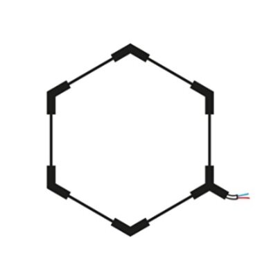 LED korys (hexagon), 1HEX, 42W, CCT šviesa 1