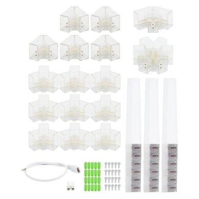 LED korys (hexagon), 6HEX, 126W, šalta balta šviesa 4
