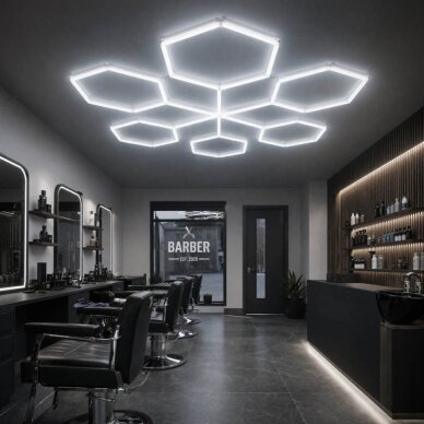 LED korys (hexagon), 6HEX, 306W, šalta balta šviesa 1