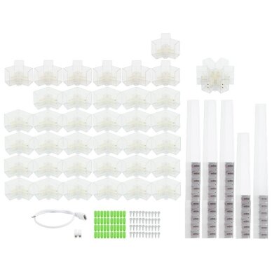 LED korys (hexagon), 6HEX, 306W, šalta balta šviesa 4