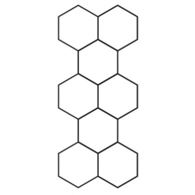 LED Hexagon Lights, 8HEX, 259W, White Light 1