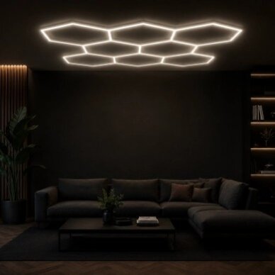 LED Hexagon Lights, 8HEX, 280W, CCT