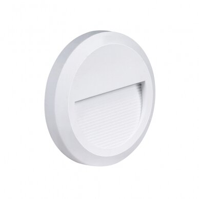 LED Step Light, Round, White, 2W, Neutral Light