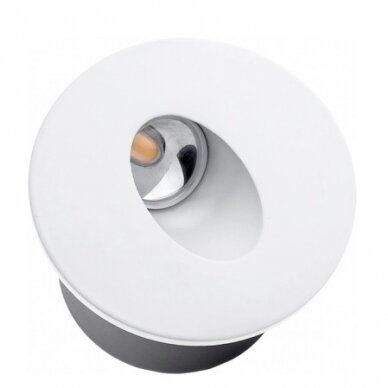 LED Step Light, Round, White, 3W, Warm Light 1