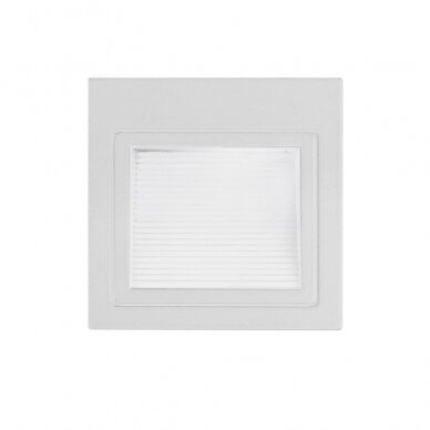 LED Step Light, Square, White, 3W, Neutral Light