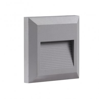 LED Step Light, Square, Grey, 2W, Warm Light