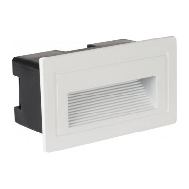 LED Step Light, Square, White, 3W, Neutral Light