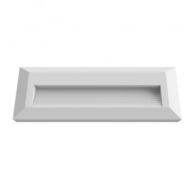 LED Step Light, Rectangular, White, 3W, Neutral Light