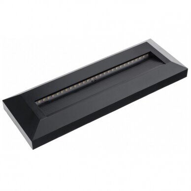 LED Step Light, Rectangular, Black, 3W, Neutral Light 1