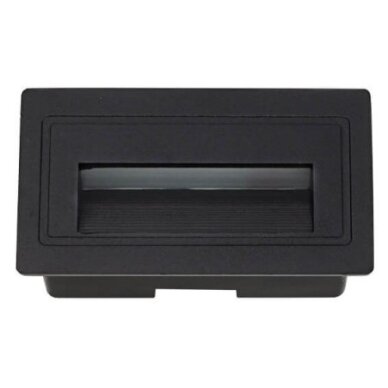 LED Step Light, Square, Black, 3W, Warm Light
