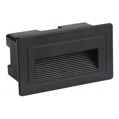 LED Step Light, Square, Black, 3W, Warm Light 1