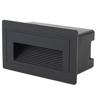 LED Step Light, Square, Black, 3W, Warm Light 2