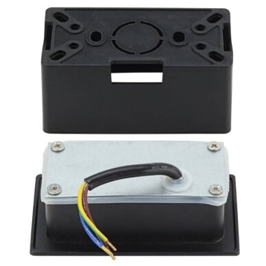 LED Step Light, Square, Black, 3W, Warm Light 3