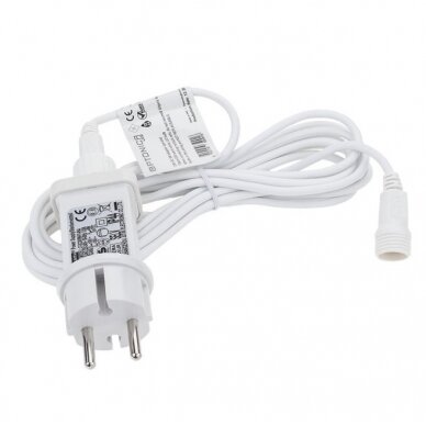 LED Outdoor String Light, White, 8m, 10Pcs., 3W, Warm Light 4