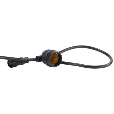 LED Outdoor String Light, Black, 14.4m, 15Pcs., without Bulbs 3