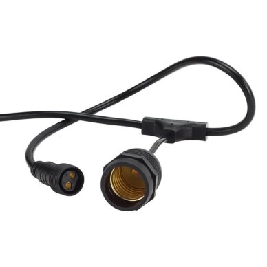 LED Outdoor String Light, Black, 6m, 10Pcs., Suspended Sockets, without Bulbs 4