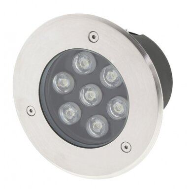 LED Outdoor Built-In Spotlight, 7W, Warm Light