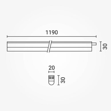 LED Tube T5 13W, without switch, Neutral Light 2