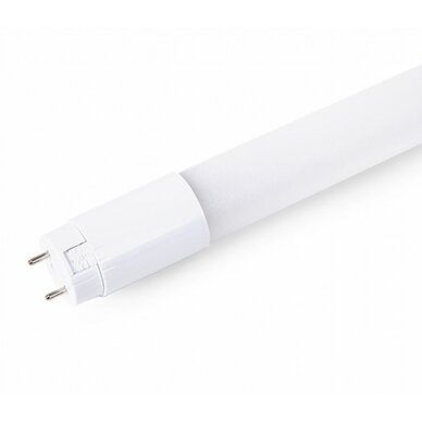LED lempa T8 9W, pasukama, 5 metai garantija, neutrali balta šviesa