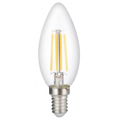 LED Bulb E14 C35 6W, White Light