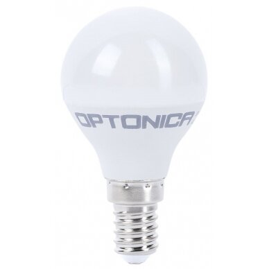 LED lemputė E14 G45 5.5W, neutrali balta šviesa