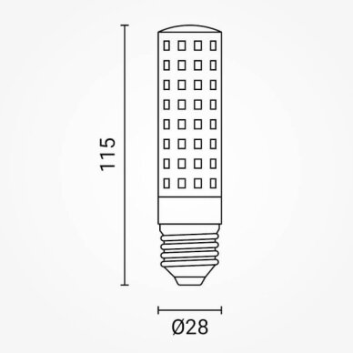 LED Bulb E27 12W, Warm Light 5