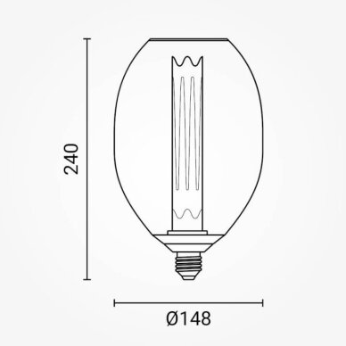 LED lemputė E27 2.5W, ažūrinis gaubtas, juodas, šilta balta šviesa 5 LED lemputė E27 2.5W, ažūrinis gaubtas, juodas, šilta balta šviesa 5