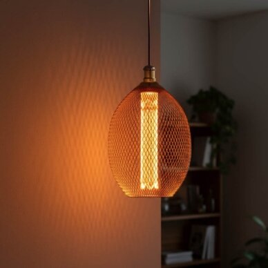 LED lemputė E27 2.5W, ažūrinis gaubtas, vario, šilta balta šviesa 2 LED lemputė E27 2.5W, ažūrinis gaubtas, vario, šilta balta šviesa 2