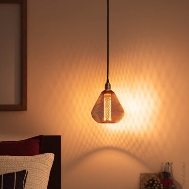 LED Bulb E27 2.5W, Openwork Cover, Copper, Warm Light 2