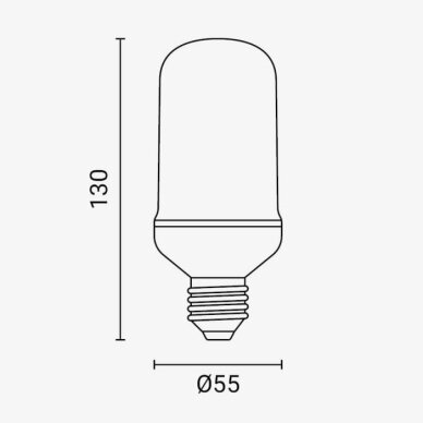 LED lemputė E27 5W 2