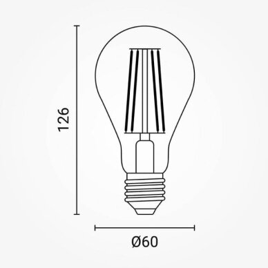 LED Bulb E27 A60 12W, Neutral Light 2