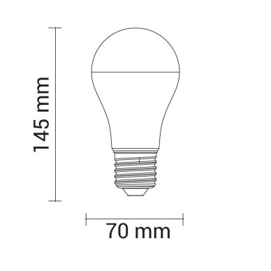 LED lemputė E27 A70 18W, 5 metai garantija, neutrali balta šviesa 1 LED lemputė E27 A70 18W, 5 metai garantija, neutrali balta šviesa 1