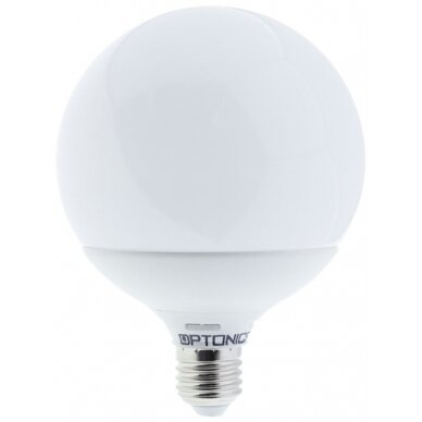 LED lemputė E27 G120 15W, šilta balta šviesa