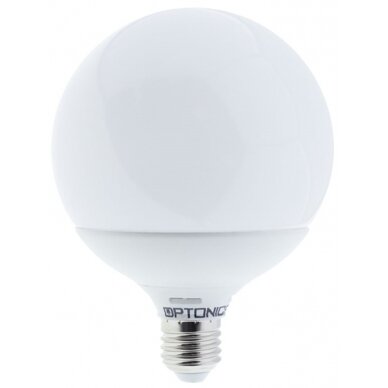 LED lemputė E27 G120 18W, šilta balta šviesa